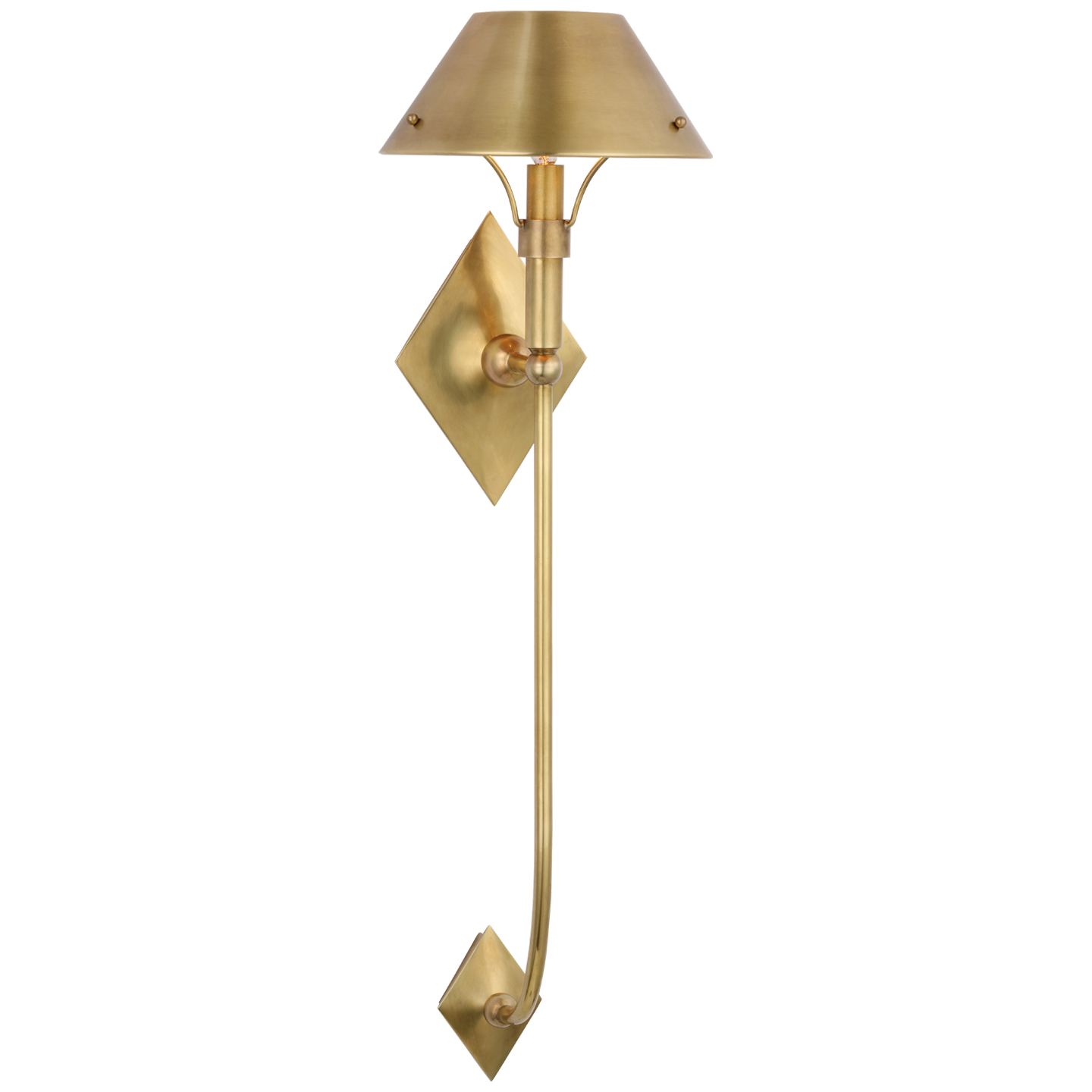 Turlington X-Large Sconce - Hand-Rubbed Antique Brass Finish