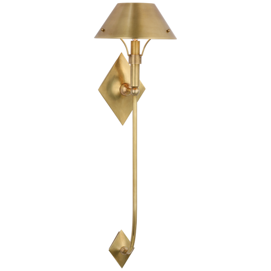 Turlington X-Large Sconce - Hand-Rubbed Antique Brass Finish