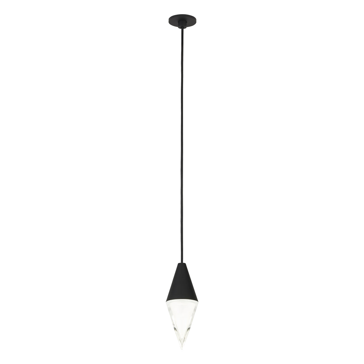 Turret Pendant - Nightshade Black Finish Port Alone Canopy