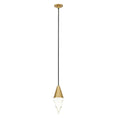 Load image into Gallery viewer, Turret Pendant - Natural Brass Finish Port Alone Canopy
