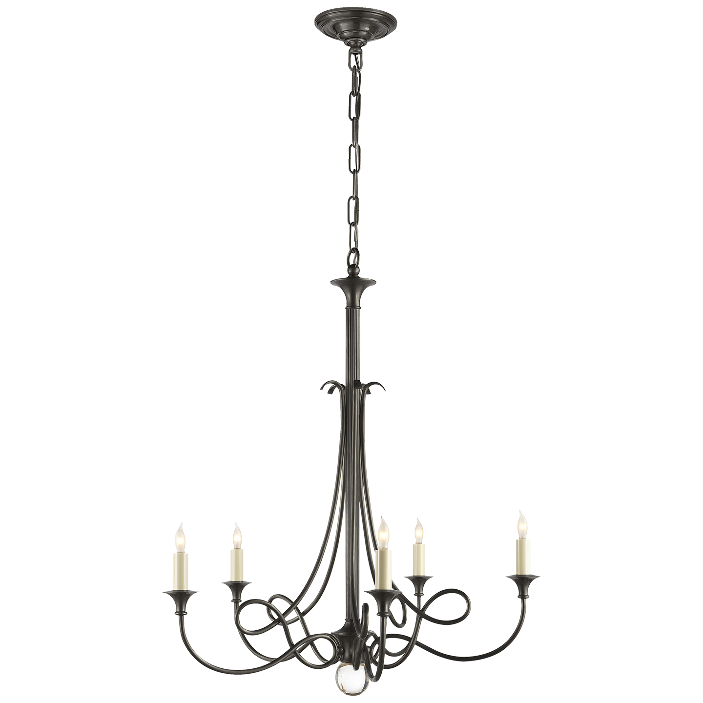 Twist Chandelier Bronze