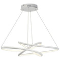 Load image into Gallery viewer, Twisted Large LED Pendant - Matte White
