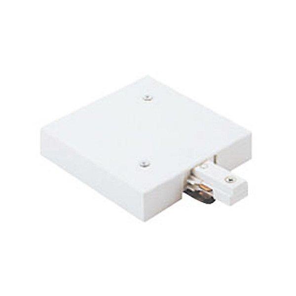 Two Circuit TBar End Feed Connector - White