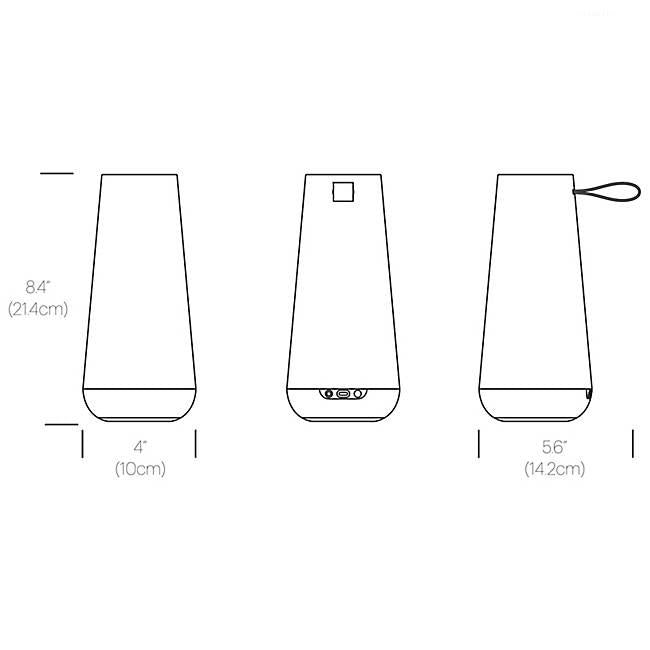 Uma Mini LED Table Lamp - Diagram