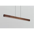 Load image into Gallery viewer, Una 44" LED Linear Suspension - Walnut Finish
