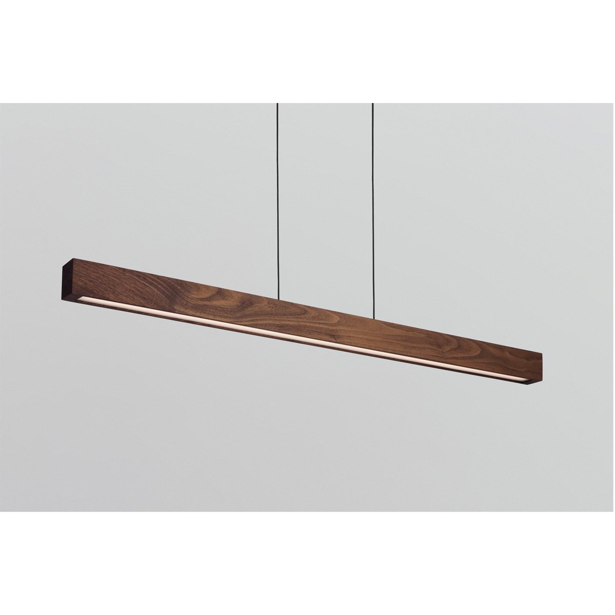 Una 44" LED Linear Suspension - Walnut Finish