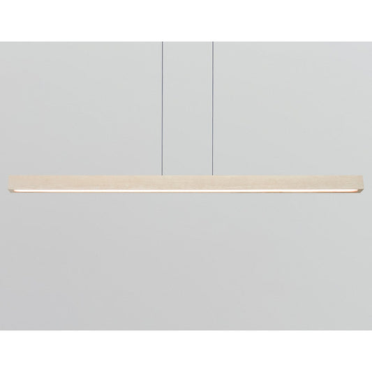 Una 66" LED Linear Suspension - White Washed Oak Finish