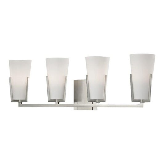 Upton 4 Light Bath - Satin Nickel Finish