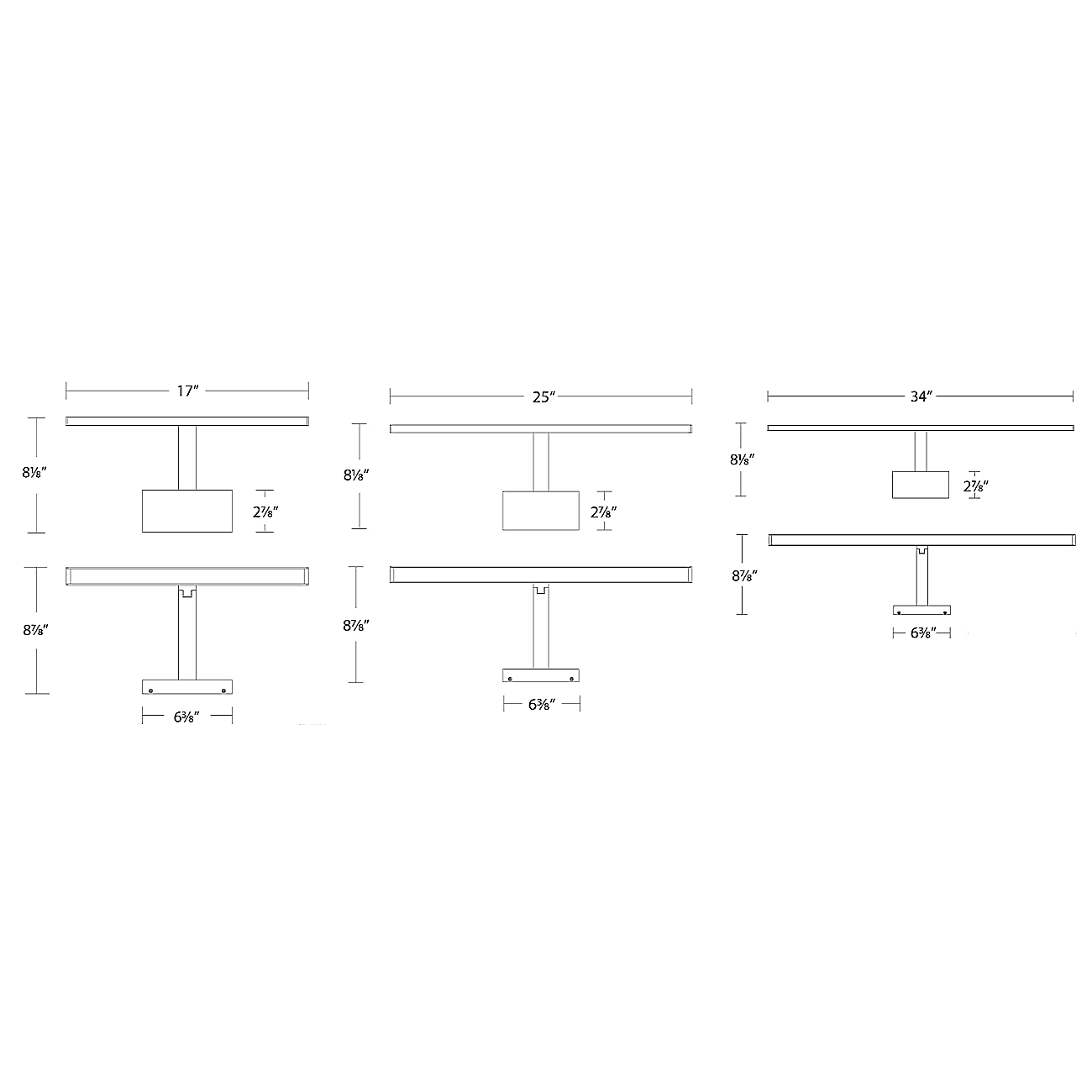 Upton Picture Light - Diagram