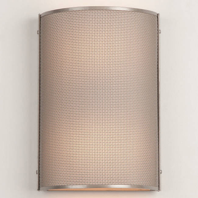Uptown Mesh Cover Sconce - Metallic Beige/Frosted Glass