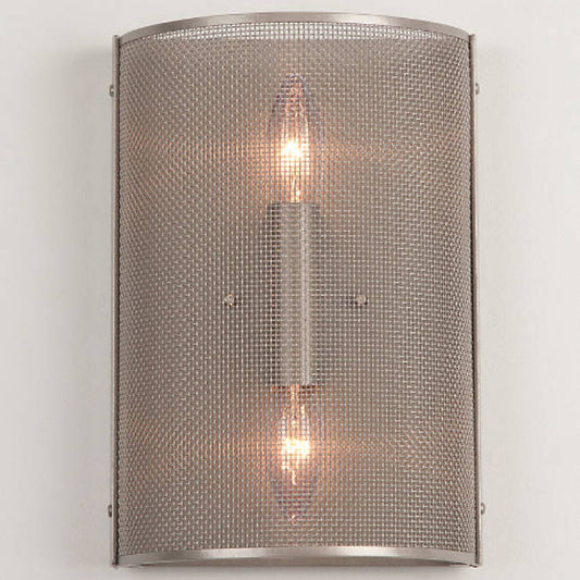 Uptown Mesh Cover Sconce - Metallic Beige