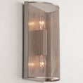 Load image into Gallery viewer, Uptown Mesh Cover Sconce - Metallic Beige
