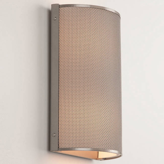 Uptown Mesh Cover Sconce - Metallic Beige/Frosted Glass