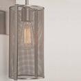 Load image into Gallery viewer, Uptown Mesh Indoor Sconce - Metallic Beige Silver
