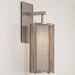 Uptown Mesh Indoor Sconce - Metallic Beige Silver/Frosted Glass