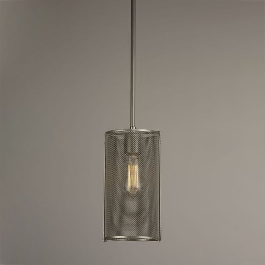 Uptown Mesh Pendant Light - Metallic Beige Silver