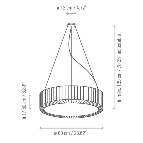 Urban S/60 Pendant Light - Diagram