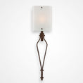 Load image into Gallery viewer, Urban Loft Angle Glass Wall Sconce - Oil Rubbed Bronze/Frosted Granite
