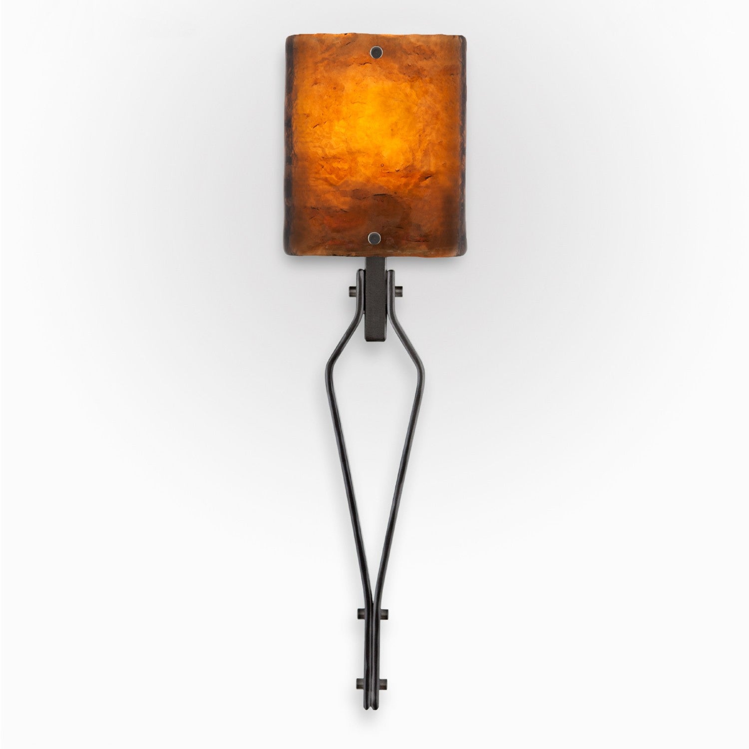 Urban Loft Angle Glass Wall Sconce - Gunmetal/Bronze Granite