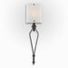 Urban Loft Angle Glass Wall Sconce - Gunmetal/Frosted Granite