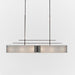 Urban Loft Parallel Linear Suspension Light - Oil Rubbed Bronze/Frosted Granite