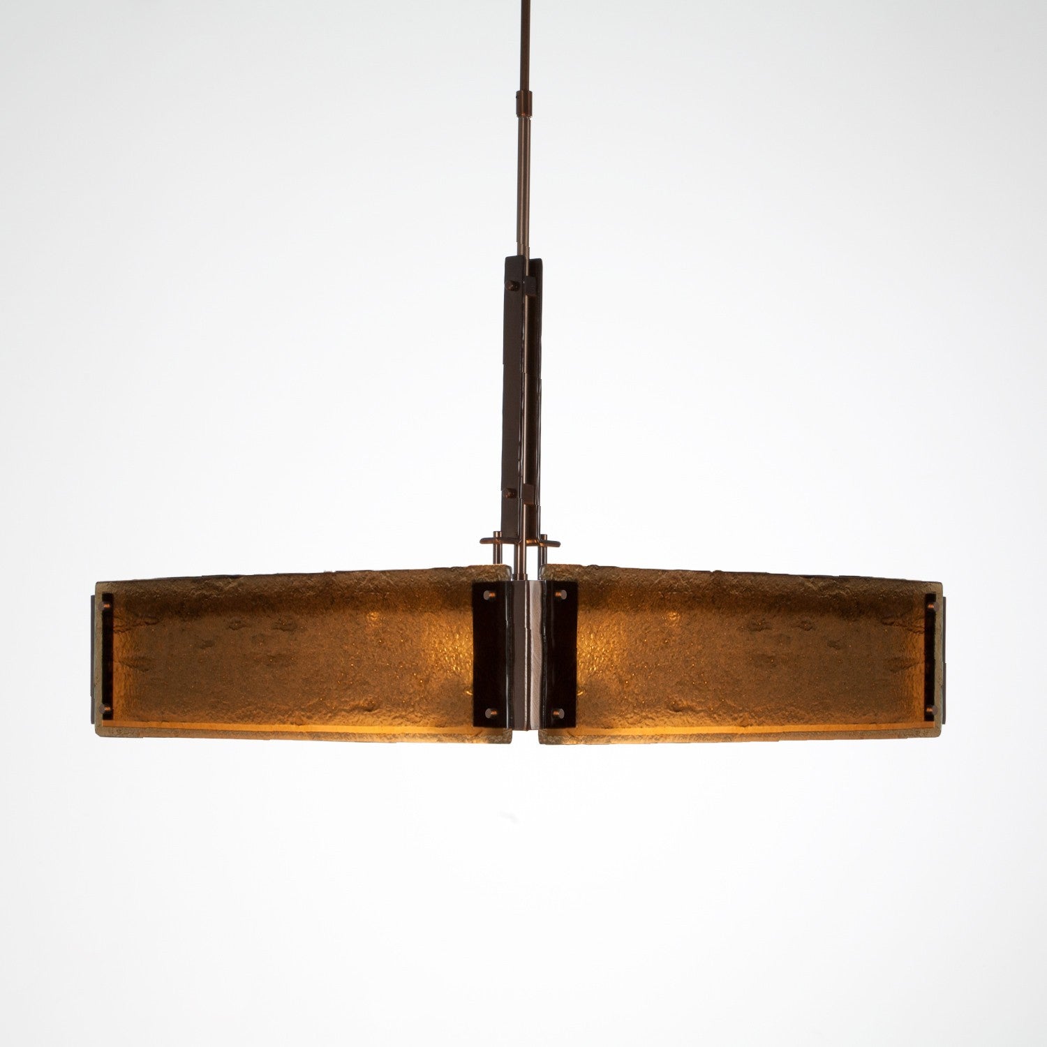 Urban Loft Square Chandelier - Oil Rubbed Bronze/Bronze Granite