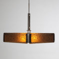 Load image into Gallery viewer, Urban Loft Square Chandelier - Satin Nickel/Bronze Granite
