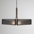 Load image into Gallery viewer, Urban Loft Square Chandelier - Satin Nickel/Smoke Granite
