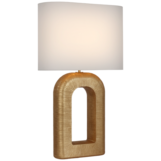 Utopia Large Combed Table Lamp - Gild