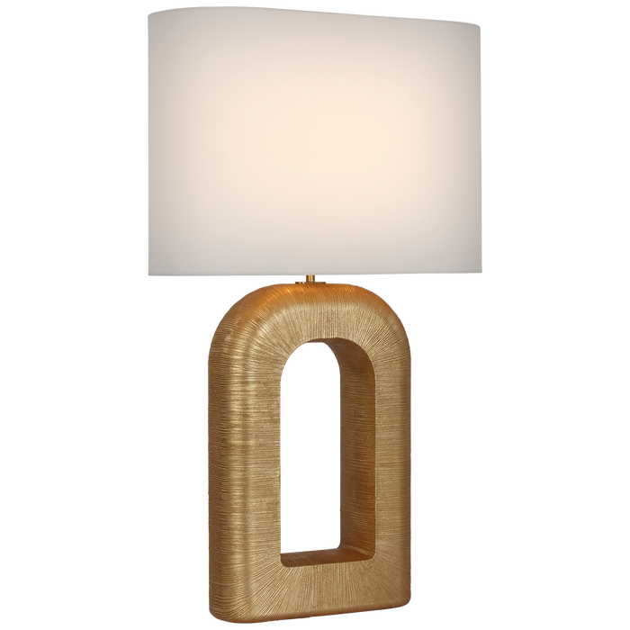 Utopia Large Combed Table Lamp - Gild