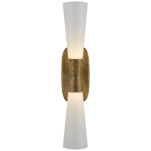 Utopia Large Double Bath Sconce - Antique Burnished Brass