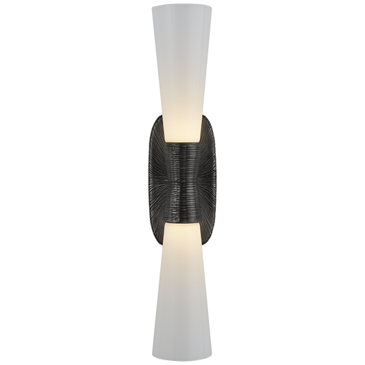 Utopia Large Double Bath Sconce - Bronze