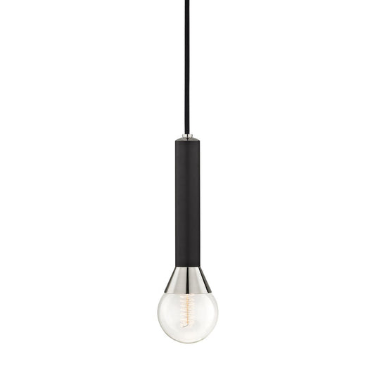 Via Mini Pendant - Polished Nickel/Black