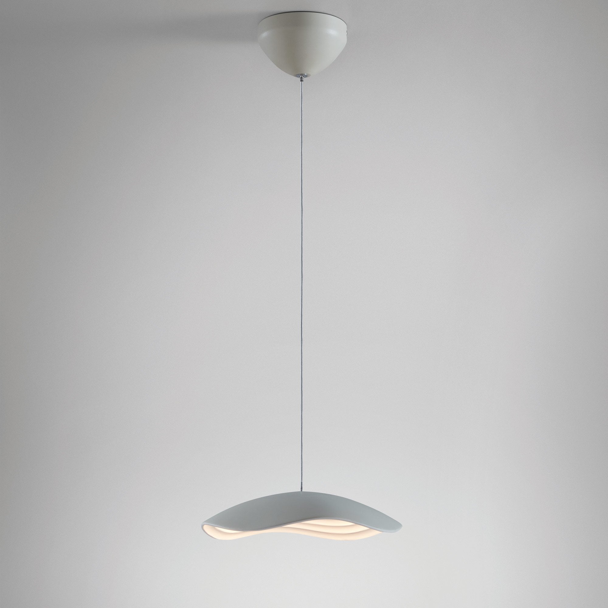 Valentina Pendant - Light Grey/White Finish