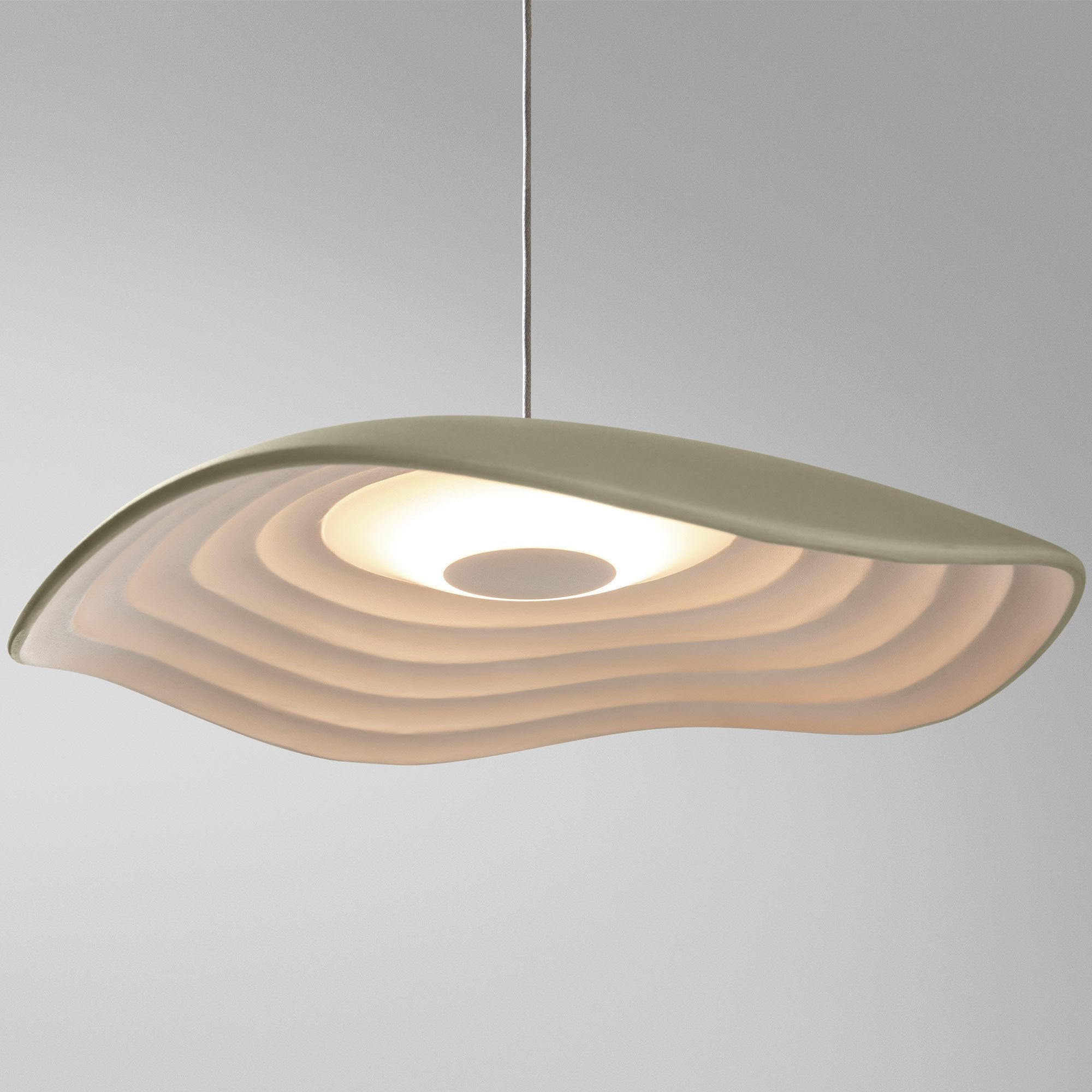 Valentina Pendant - Olive Grey/White Finish