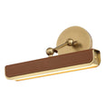 Load image into Gallery viewer, Valise Small LED Picture Light - Vintage Brass/Cognac Leather
