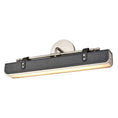 Load image into Gallery viewer, Valise Small LED Wall Sconce - Aged Nickel/Tuxedo Leather
