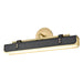 Valise Small LED Wall Sconce - Vintage Brass/Tuxedo Leather