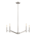 Load image into Gallery viewer, Vector Medium Chandelier - Brushed Nickel Finish
