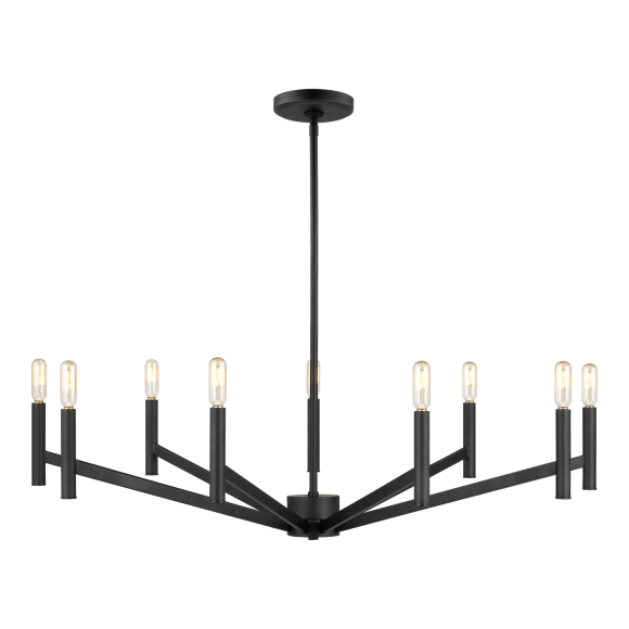 Vector Large Chandelier - Midnight Black Finish