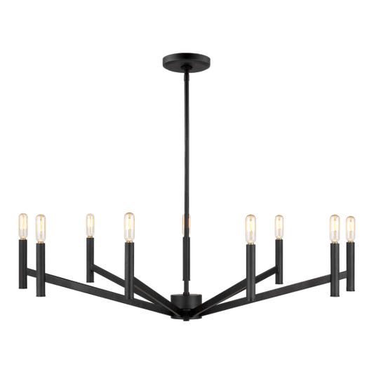 Vector Large Chandelier - Midnight Black Finish