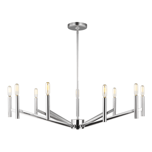 Vector Large Chandelier - Chrome Finish