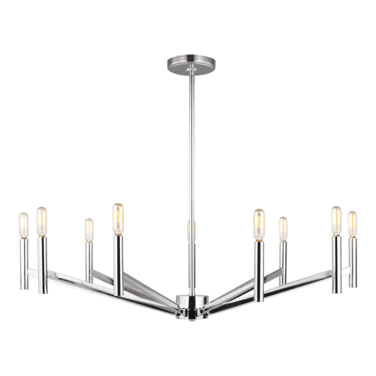 Vector Large Chandelier - Chrome Finish