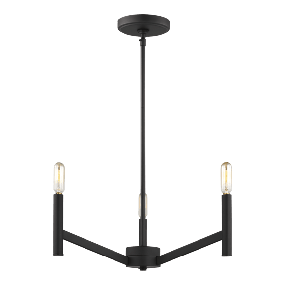 Vector Small Chandelier - Midnight Black Finish