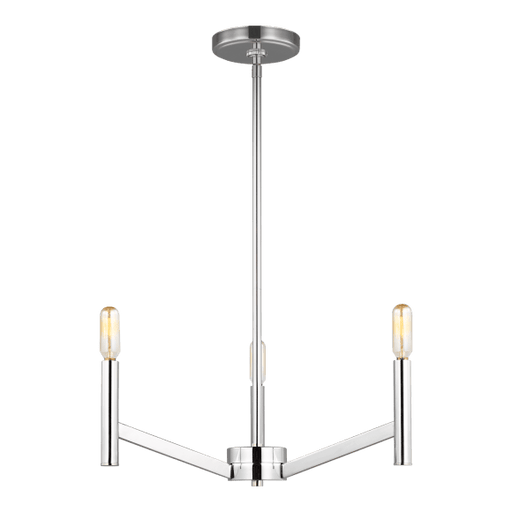 Vector Small Chandelier - Chrome Finish