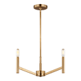 Load image into Gallery viewer, Vector Small Chandelier - Satin Brass Finish
