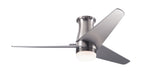 Velo DC Flush Ceiling Fan - Nickel Blades (LED Light)