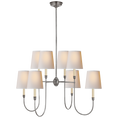 Load image into Gallery viewer, Vendome Large Chandelier - Antique Silver Finish
