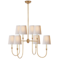 Load image into Gallery viewer, Vendome Large Chandelier - Hand-Rubbed Antique Brass Finish
