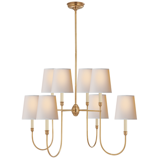 Vendome Large Chandelier - Hand-Rubbed Antique Brass Finish